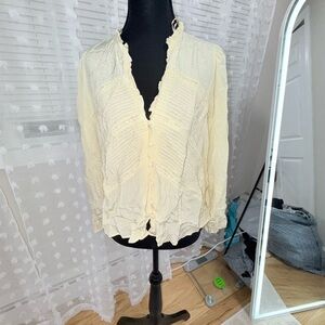 Elegant yellow zara Women long sleeve medium